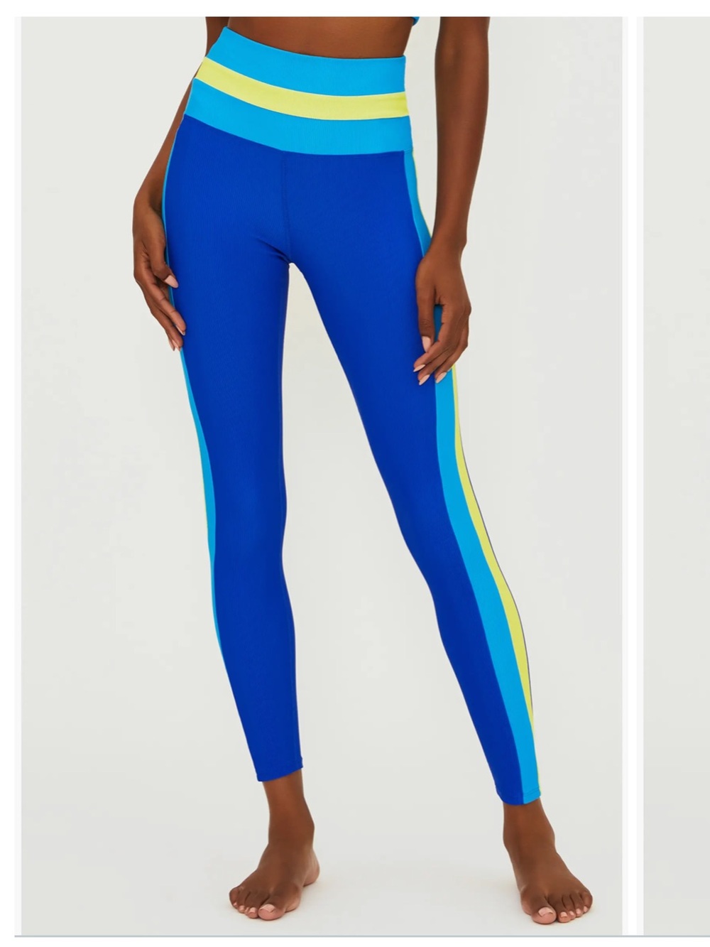 NWOT Beach Riot Mariella Rib Legging in Riviera Colorblock - size Small